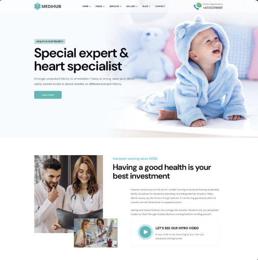 User-supplied healthcare website reference preview 1