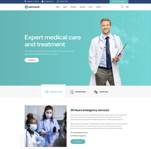 User-supplied healthcare website reference preview 2
